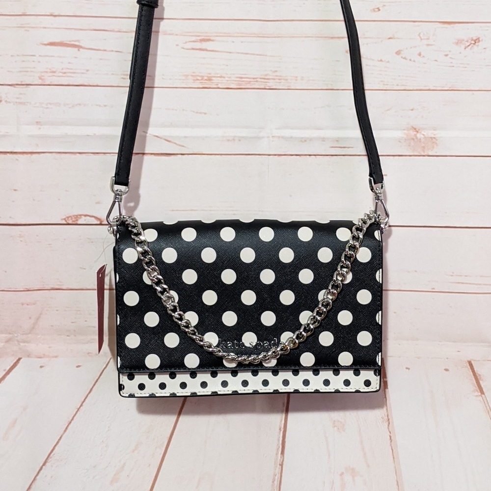 🆕 SALE Kate Spade Cameron Polka Dot Crossbody - Picture 2 of 11